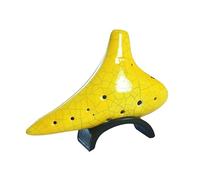 OUSIKA ocarina Ocarina a 11 fori AC Key Alto C Studente Principiante Strumento Ocarina in ceramica professionale Flauto (Color : Yellow)