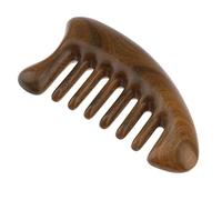 OUSIKA Pettine for massaggio Meridian Green Sandalo Trattamento for capelli da donna Pettine in legno a denti grandi 1 pezzo
