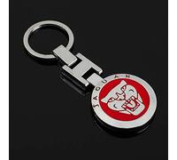 OUSIKA Portachiavi Auto, Portachiavi in Acciaio Inossidabile Accessori Decorativi, per Jaguar XEL XFL E-Pace I-Pace F-Type F-Pace,Red