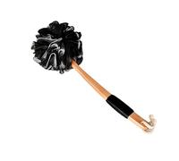 OUSIKA Spazzole for il bagno e il corpo ， Scrubber for il corpo in spugna Manico lungo Spazzola for il bagno in legno Strumento for la pulizia della pelle della palla schiumosa a rete Bagno