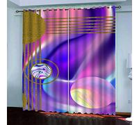 OUSIKA Tende Per Interni 3D Stampa Stampa Viola Da Sogno Camera Da Letto Tenda Per Bambini 2 Pezzi Con Occhielli 280x160Cm Soggiorno Finestra Moderne, Tenda Termiche Isolanti Per Il Freddo