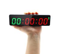 Ousmile Timer da Palestra, Cronometro Sportivo Portatile, Forte Magnete, Timer a Intervalli, Batteria Potente, Orologio da Parete Digitale 12/24H con Conto alla Rovescia e Time per Casa/Garage
