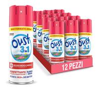 Oust 3 in 1 Disinfettante Spray Superfici e Tessuti, Fresh Garden 12x400 ml