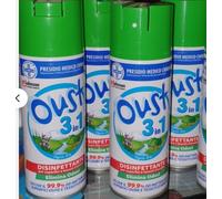 Oust 3 in 1 Spray 4 PEZZI Elimina Odori Disinfettante per Superfici e Tessuti