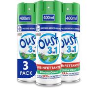 OUST SPRAY 3 IN 1 DISINFETTANTE IGIENIZZANTE SUPERFICI BATTERI 400ML x 3 € 16,90