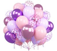 Ousuga Palloncini Rosa e Viola, 60 Pezzi 12 Pollici Metallizzati per Feste