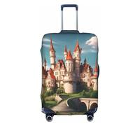 OUSXC Classical Fairy Tale Castle03 - Custodia protettiva per trolley con dimensioni comprese tra 45,7 e 81,7 cm, bianco, X-Large