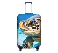 OUSXC La copertura protettiva per trolley Big Sea Turtle è adatta per bagagli di dimensioni comprese tra 45 e 81 cm, bianco, Small