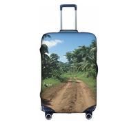 OUSXC La copertura protettiva per trolley con foresta pluviale tropicale è adatta per bagagli di dimensioni comprese tra 45 e 81 cm, bianco, X-Large