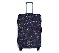 OUSXC La copertura protettiva per trolley con mappa della costellazione delle stelle è adatta per bagagli di dimensioni comprese tra 45,7 e 81,7 cm, bianco, Small