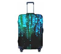 OUSXC La copertura protettiva per trolley con stelle è adatta per bagagli di dimensioni comprese tra 45,7 e 81,7 cm, bianco, X-Large