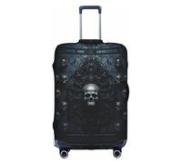 OUSXC La copertura protettiva per trolley con teschio gotico è adatta per bagagli di dimensioni comprese tra 45,7 e 81,7 cm, bianco, Small