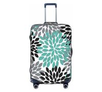 OUSXC La copertura protettiva per trolley Dahlia Flower è adatta per bagagli di dimensioni comprese tra 45 e 81 cm, bianco, Medium