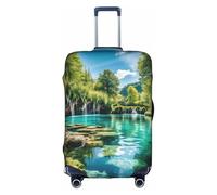 OUSXC La copertura protettiva per trolley del parco nazionale dei laghi di Plitvice è adatta per bagagli di dimensioni comprese tra 45 e 81 cm, bianco, X-Large