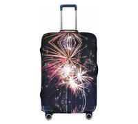 OUSXC La copertura protettiva per trolley Explosion Firework è adatta per bagagli di dimensioni comprese tra 45,7 e 81,7 cm, bianco, Small