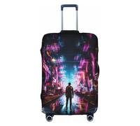 OUSXC La copertura protettiva per trolley Fantasy Dizziness è adatta per bagagli di dimensioni comprese tra 45-81 cm, bianco, Medium