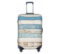 OUSXC La copertura protettiva per trolley in legno vecchio è adatta per bagagli di dimensioni comprese tra 45,7 e 81,7 cm, bianco, Large