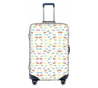 OUSXC La copertura protettiva per trolley Rainbow Rabbit è adatta per bagagli di dimensioni comprese tra 45,7 e 81,7 cm, bianco, X-Large