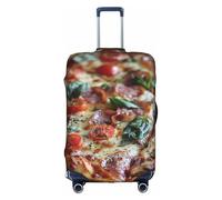 OUSXC Tasty Pizza Trolley Valigia Copertura Protettiva È Adatto Per Bagagli Dimensioni Tra 45-81 Cm, bianco, Medium