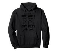 out Hustle out Allenarsi Pensare Gioca Ultimo Felpa con Cappuccio