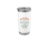 Out of Breath Funny Pickleball Bicchiere termico in acciaio inox doppia parete
