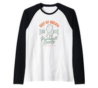 out of Breath Funny Pickleball Maglia con Maniche Raglan