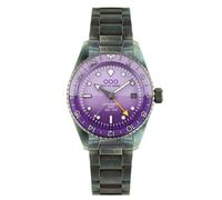 Out of Order DARK VIOLET GMT Automatico Acciaio Data Viola Zaffiro Orologio Uomo