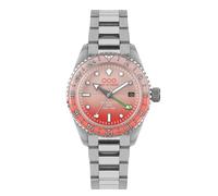 Out of Order PALOMA GMT BRUSHED Automatico Acciaio Data Rosa Orologio Uomo