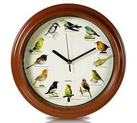 Orologio da Parete in Plastica Con I Suoni Di Uccelli, Diametro 33 cm