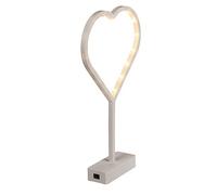 Out of the blue 960069 - Cuore in plastica su Base con 16 LED, ca. 22 x 38,5 cm.