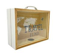 Out of the blue Accessorio Decorativo/Portavalori da Viaggio in Legno/Dimensioni: 21x16,5x7,5 cm