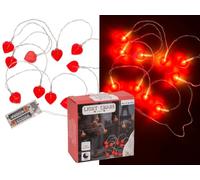 Out of the blue Catena luminosa a forma di cuore con 10 LED, timer 6/18 ore, 165 cm, per 2 batterie mignon (AA) in scatola di plastica