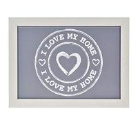 Out of the blue Cuscino con Vassoio in Legno, I Love My Home