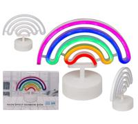 Out of the blue Lampada al neon Pride, ca. 25 x 10 x 17,5 cm, in plastica, per 3 batterie Mignon (AA) in confezione regalo