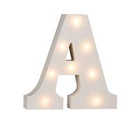 Out of the Blue, lettera A, illuminata di blu, con 8 LED