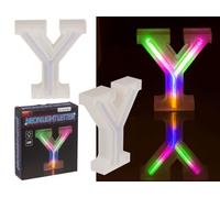 Out of the blue Lettera luminosa al neon, Y, altezza: 16 cm, per 2 micro batterie (AAA), in confezione regalo