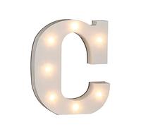 Out of the blue, Lettera luminosa, C, in legno, con 7 LED