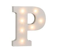 Out of the blue Lettera P in legno illuminabile blue, con 7 LED