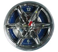 Orologio da parete 3D bordo cromato con LED 27 cm