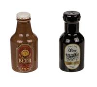 Out of the blue Saliera e pepe per birra e vino, saliera e bottiglia