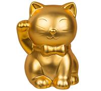 Out of the blue Salvadanaio, Gatto Portafortuna Dorato, Oro, 15 x 12 cm