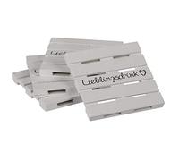 Out of the blue Sottobicchieri bianchi in legno, Lieblingsdrink