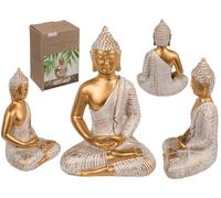 Out of the blue Statuetta decorativa Buddha, ca. 11 x 9 x 16,5 cm, in poliresina, in confezione regalo