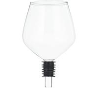 Out of the blue Supporto in Vetro per Bottiglie con Guarnizione in Silicone, Bicchiere da Vino, 1 unità (Confezione da 1)