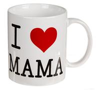 Out of the blue Tazza in gres, motivo: I love Mama, ca. 10 x 8 cm