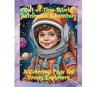 ‘’Out-of-This-World Astronaut Adventure: A Coloring Page for Young Explorers’’: "Embark on a Cosmic Journey with Colors!"