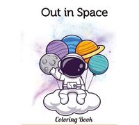 Out of this World Coloring Worksheets in Grayscale Cartoon Style