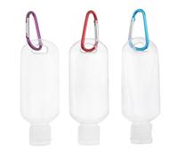 Outanaya 10 pezzi Bottiglie da Viaggio Ricaricabili con Tappo Flip Antispreco e Gancio Clip per Shampoo Lozione Solare Dispenser Portatile per Sport e Viaggi Colore Casuale Colore Casuale