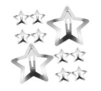 Outanaya 10 pezzi Fermagli per Stella in Metallo Mini Clip Antiscivolo per Bambine e Donne Accessori Leggeri e Resistenti per Fissare Ciocche con Stile