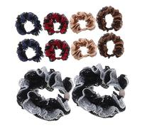 Outanaya 10pezzi Elastici Colorati Per Per Donne e Bambine Bande Di Gomma Alta Elasticità Comodi Per Acconciature Chignon e Vari Stili Adatti Tutti Tipi Di